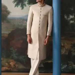 BEIGE SHERWANI