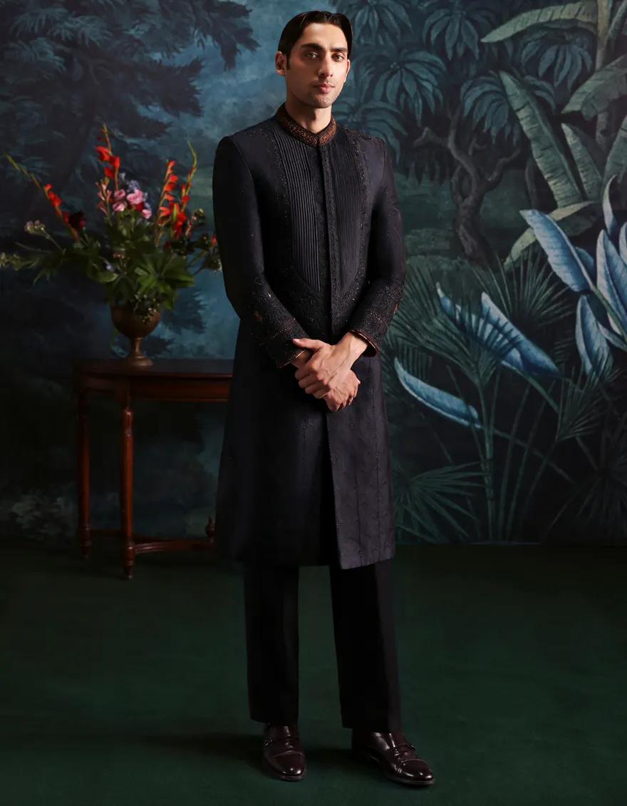 BLUE SHERWANI